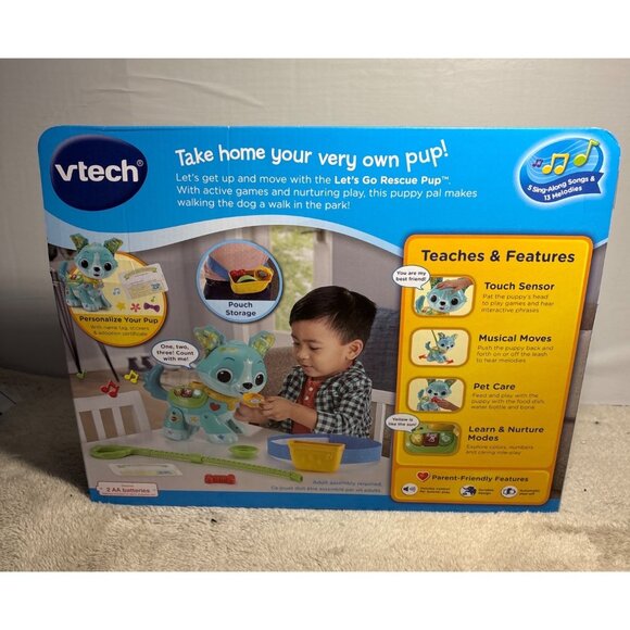 Vtech Lets Go Rescue Pup Interactive Toy For Kids Aged 1.5-4 Years Songs Sounds - Picture 7 of 11